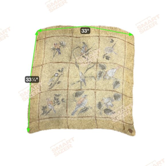 Mantero Collection Audubon Muted Bird Print Silk Scarf 33" Square Made In Italy - Picture 6 of 10
